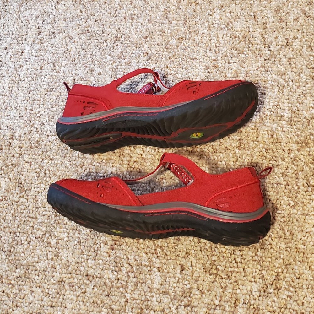 Jambu Sunkist red casual flats